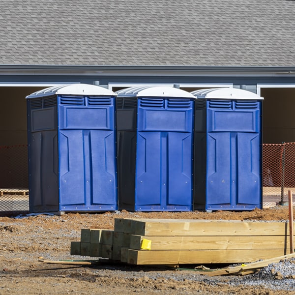 is there a specific order in which to place multiple porta potties in Los Ebanos TX